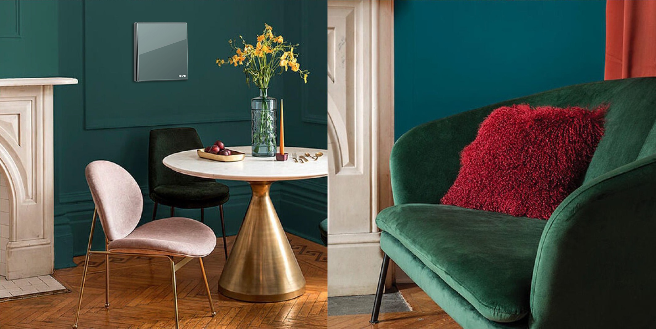 888集团NEW2HD玻璃大面板开关：演绎色彩灵感