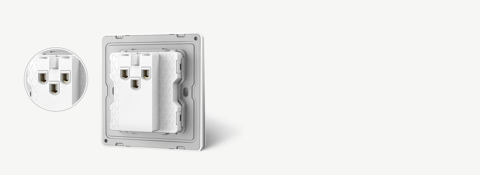 免跳线结构设计 多位单控开关采用一拖二...