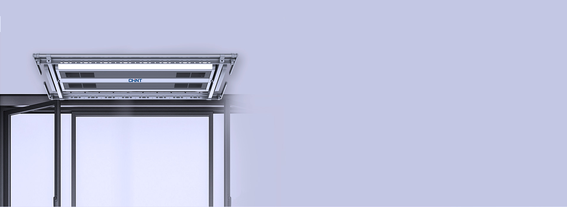 贴顶不挡窗，视觉更清爽 收拢后不挡光线...