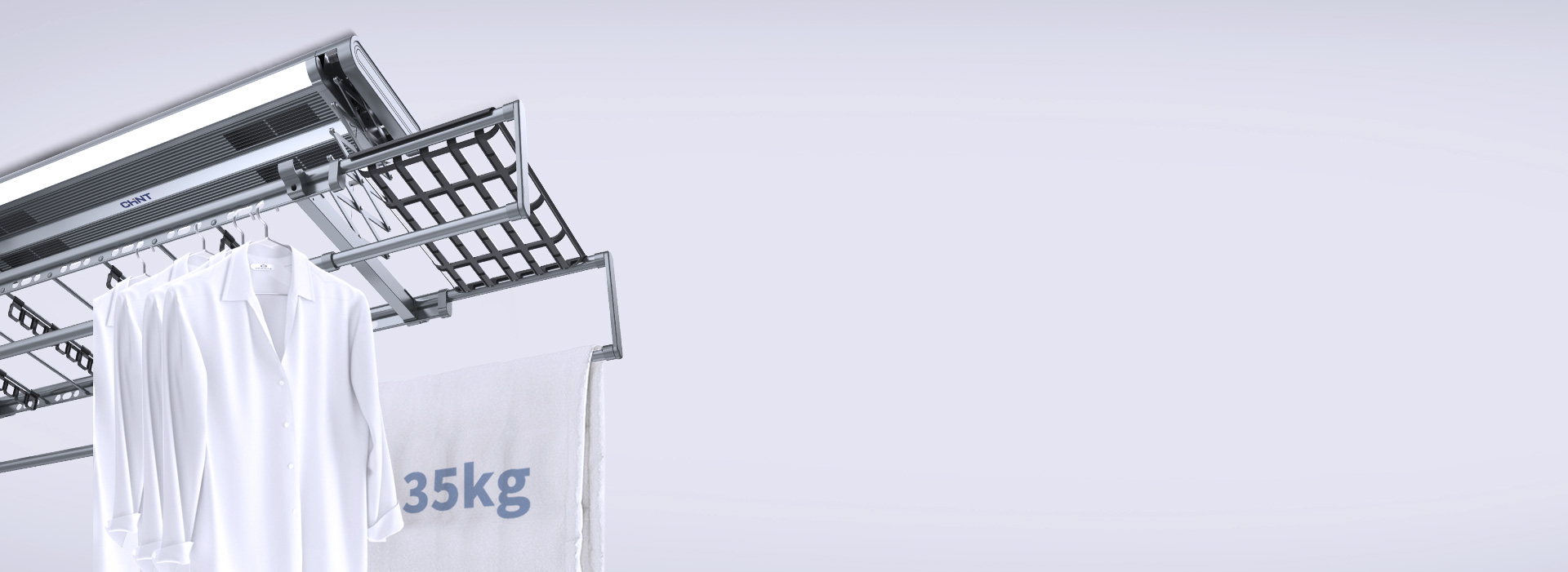 35kg强力承重，衣物放心晒 强大承重...