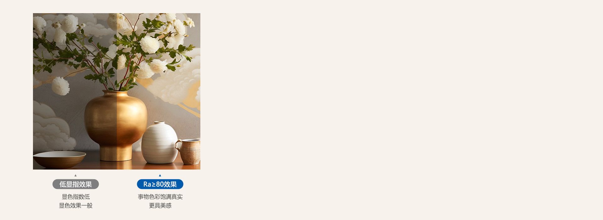 Ra≥80真实显色，照出事物本真色彩 ...