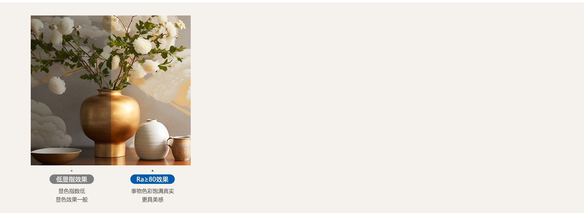 真实显色，照出事物本真色彩 光线下事物...