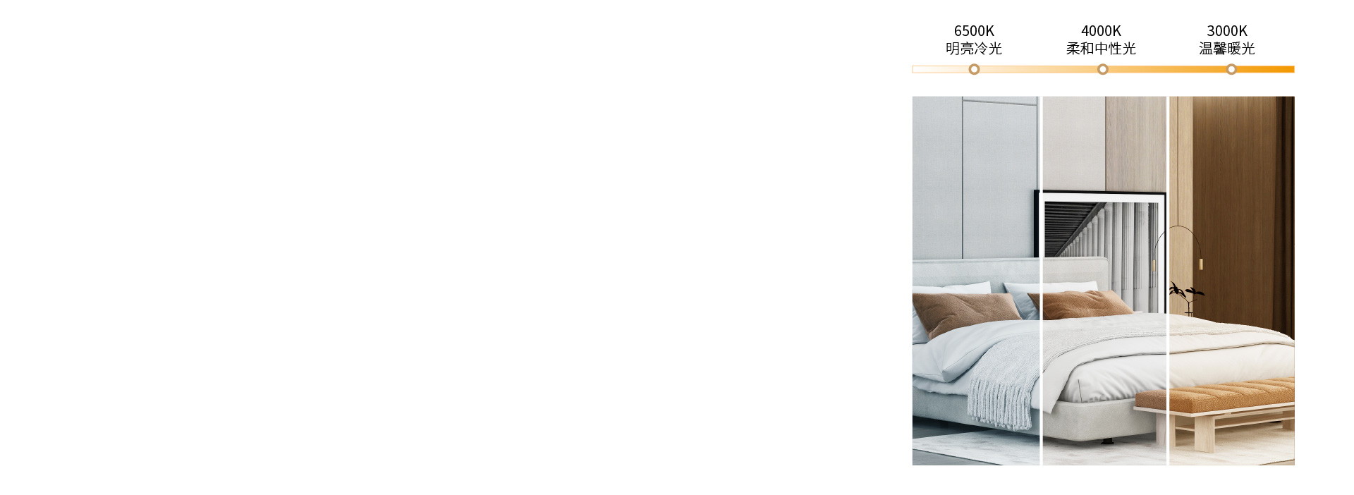 营造多种照明氛围 可根据需要随意切换使...